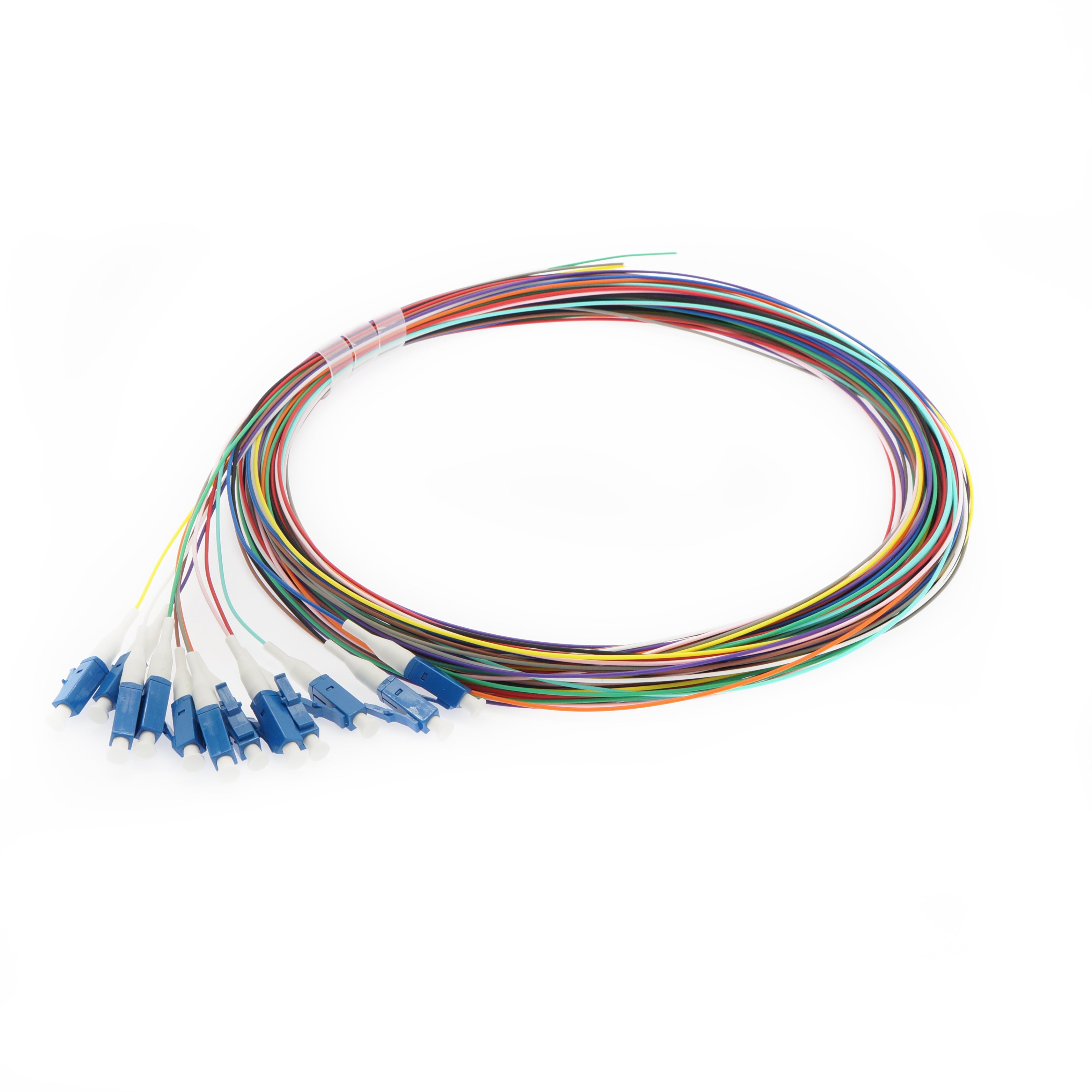 12-Pack 3m LC/UPC Singlemode Multicolor LSZH Pigtail 12-Pack 3m LC/UPC Singlemode Multicolor LSZH Pigtail